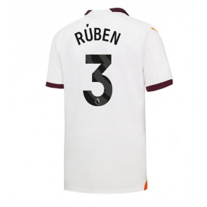 Manchester City Ruben Dias #3 Replica Away Stadium Shirt 2023-24 Short Sleeve